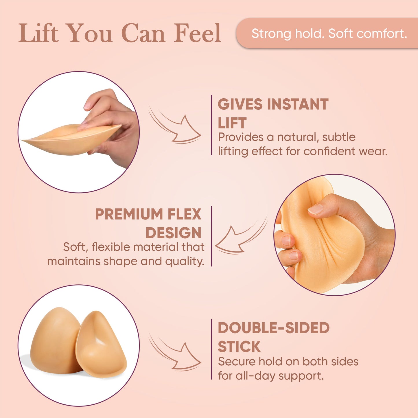 Blushé Sticky Lift Inserts Strapless Bra