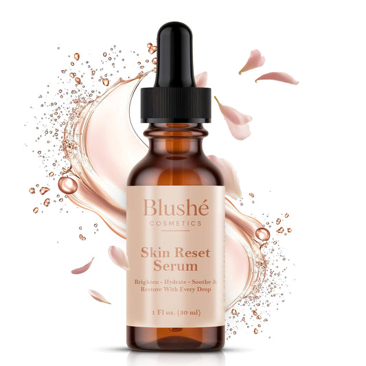 Blushé  Skin Reset Serum | All Skin Types | Balance, Hydrate, Restore, Glow | Hyaluronic Acid + Ethyl Ascorbic Acid Skincare Drops | 30 Day Supply